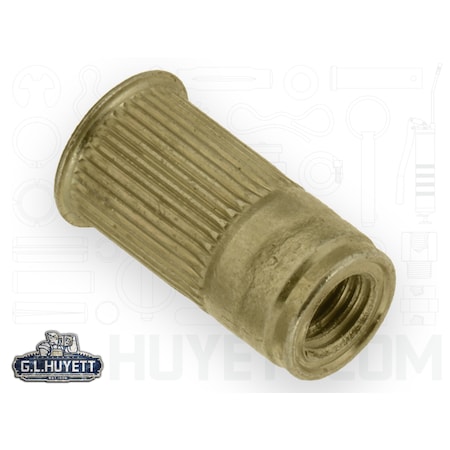Avk Rivet Nut, #10-32 Thread Size, 0.340 in Flange Dia., .585 in L, Steel BTI-AKS4-1032-225/B
